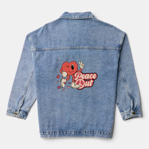 Hearts PeaceOut Denim Jacket