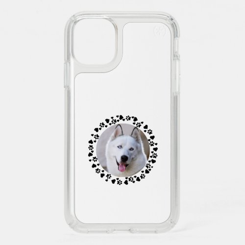 Hearts  Pet Paw Prints Custom Apple X11121314 Speck iPhone 11 Case