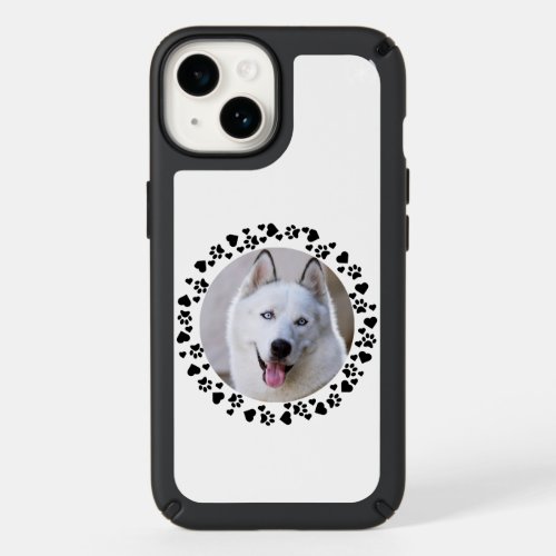 Hearts  Pet Paw Prints Custom Apple X11121314 Speck iPhone 14 Case