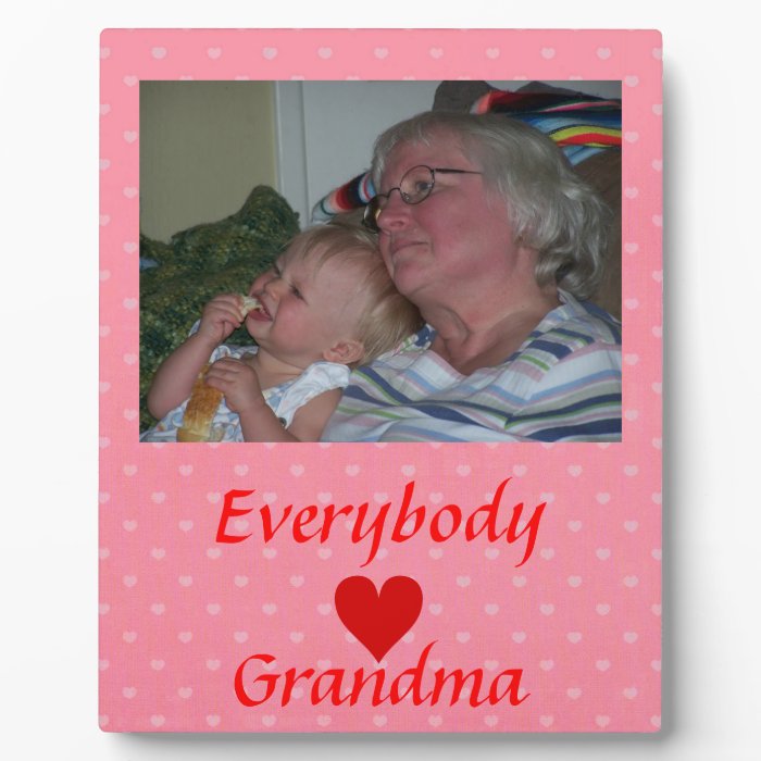 Hearts Picture Custom Frame for Grandma Display Plaques