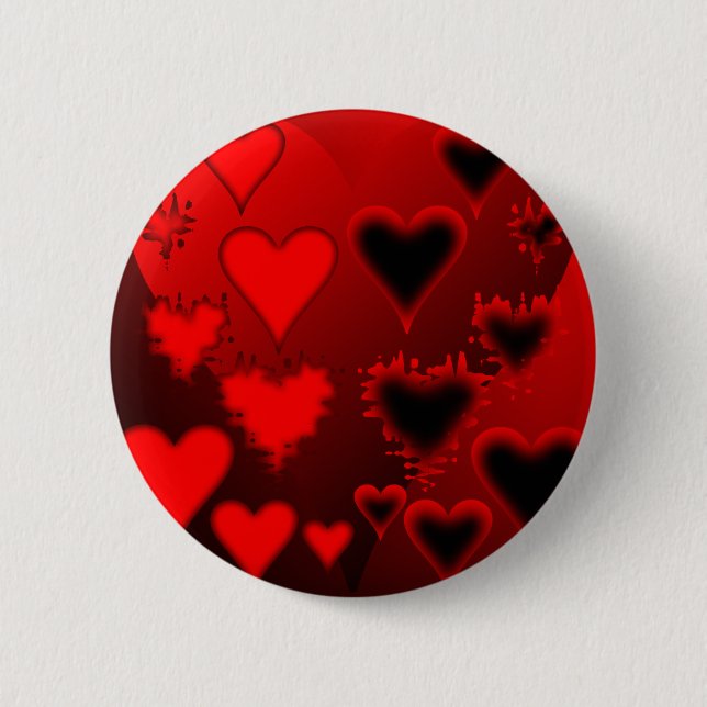 Hearts Pinback Button (Front)