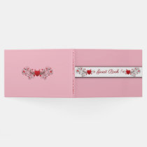 Hearts Pink Guest Book