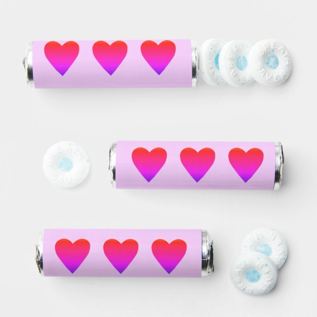 Hearts Pink Red Love Breath Savers Mint Favor (Assorted)