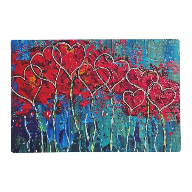 Hearts Place Mat (Back)