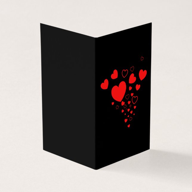 Hearts Platonic Valentine Notecard 25pk (Outside)