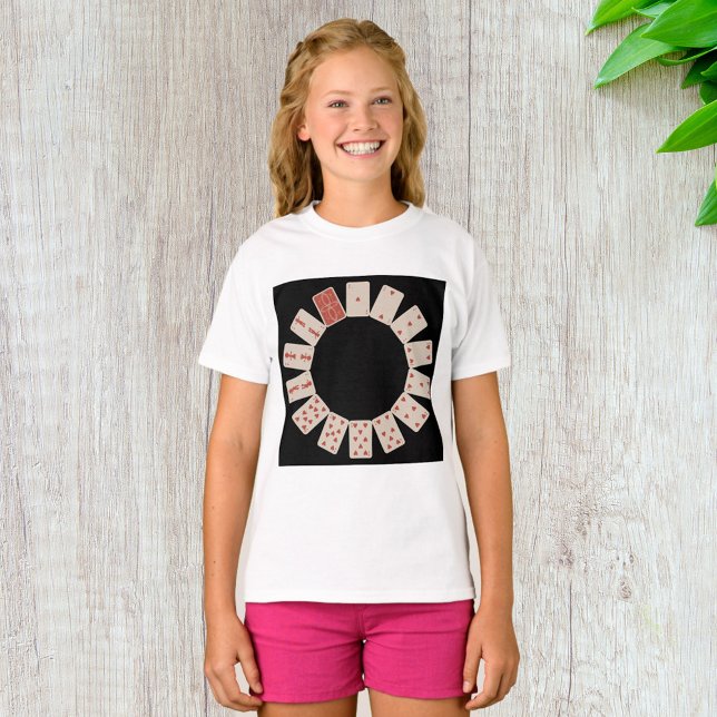 Hearts Playing Cards Circle T-Shirt (Creator Uploaded)