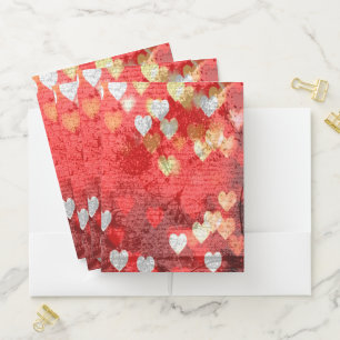 Hearts Pocket Folder