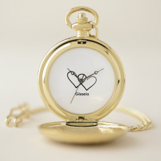 Hearts Pocket Watch