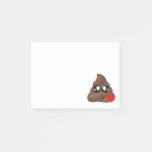 Hearts &amp; Poop Emojis Post-it Notes