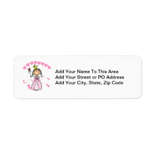 Hearts Princess Label