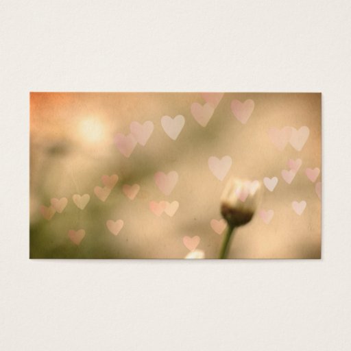 Customizable Hearts Profile Card Business Card