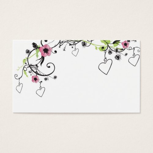 Hearts Profile Card Business Cards