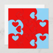 Hearts puzzled pattern (Front/Back)