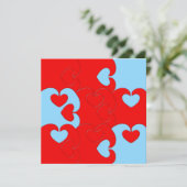 Hearts puzzled pattern (Standing Front)