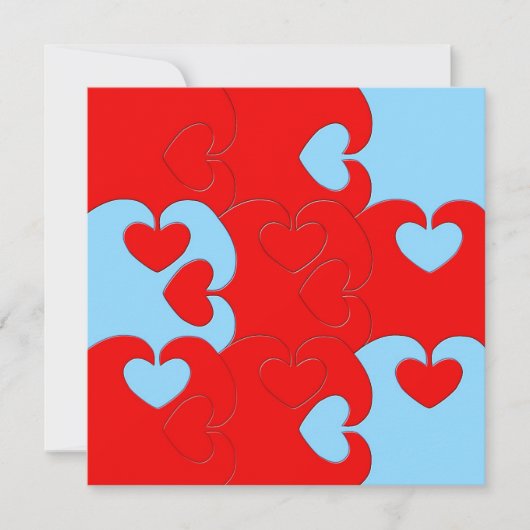 Hearts puzzled pattern (Front)