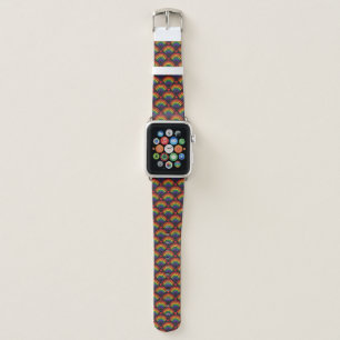 Hearts & Rainbows Pattern Apple Watch Band