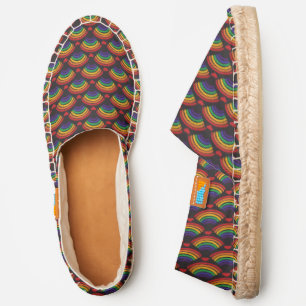 Hearts & Rainbows Pattern Espadrilles