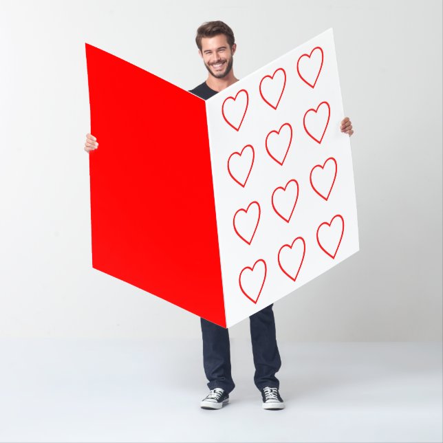Hearts Red Valentine's Day 4Carol Big Card (In Situ)