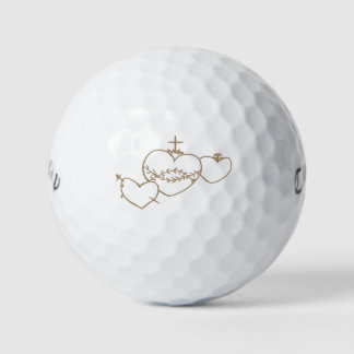 Hearts Rosary Golf Balls