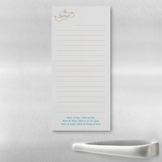Hearts Rosary Magnetic Note Pad (In Situ)