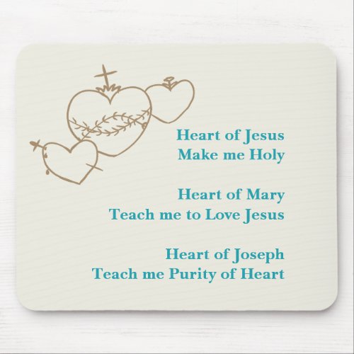 Hearts Rosary Mouse Pad