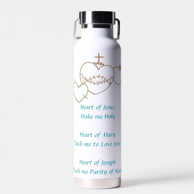Hearts Rosary Water Bottle (Front)
