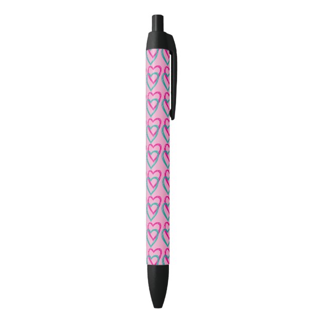 Hearts rose Trim Pen, Blue Ink Pen (Bottom (Vertical))