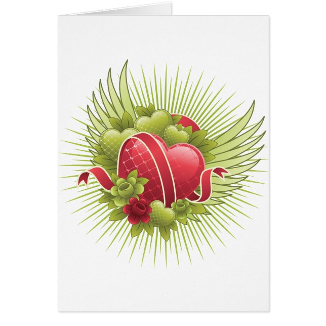 Hearts Roses and Wings Cards (Front)