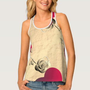 Hearts & Roses Women's Tank Top