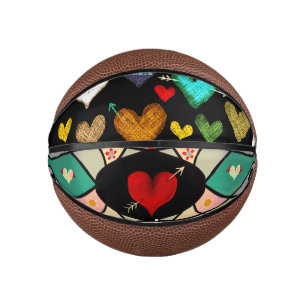 hearts Rupydetequila  Mini Basketball