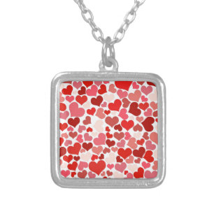 Hearts Silver Plated Necklace