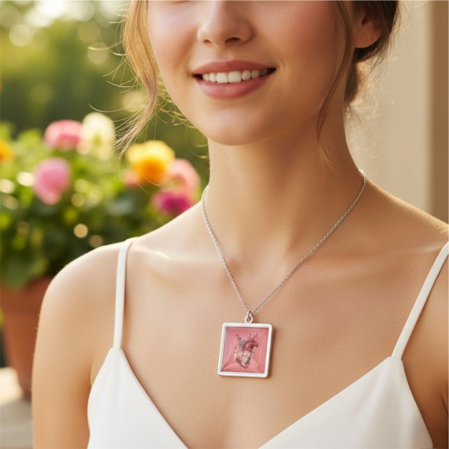 Hearts Silver Plated Necklace (Creator Uploaded)