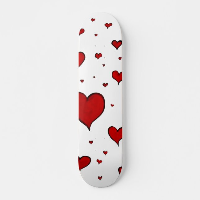 Hearts Skateboard Deck (Front)