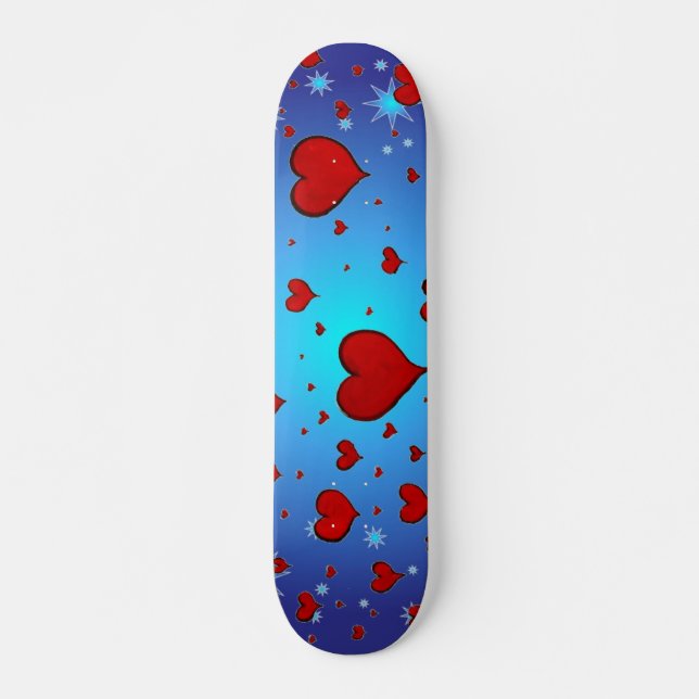 Hearts Skateboard Deck (Front)