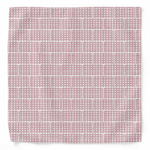 Hearts & Small Dots Red & White Chic Design Bandana