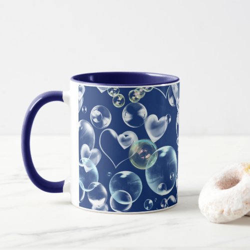 Hearts Soap Bubbles Mug