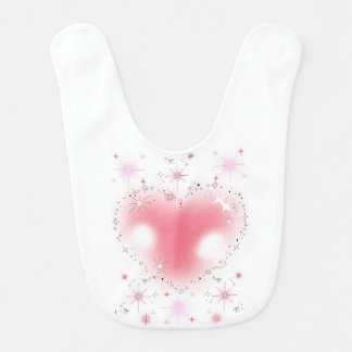 Hearts & Sparkles Baby Bib