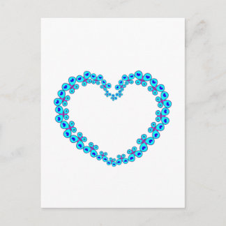 Hearts & Stars Butterfly Heart Postcard