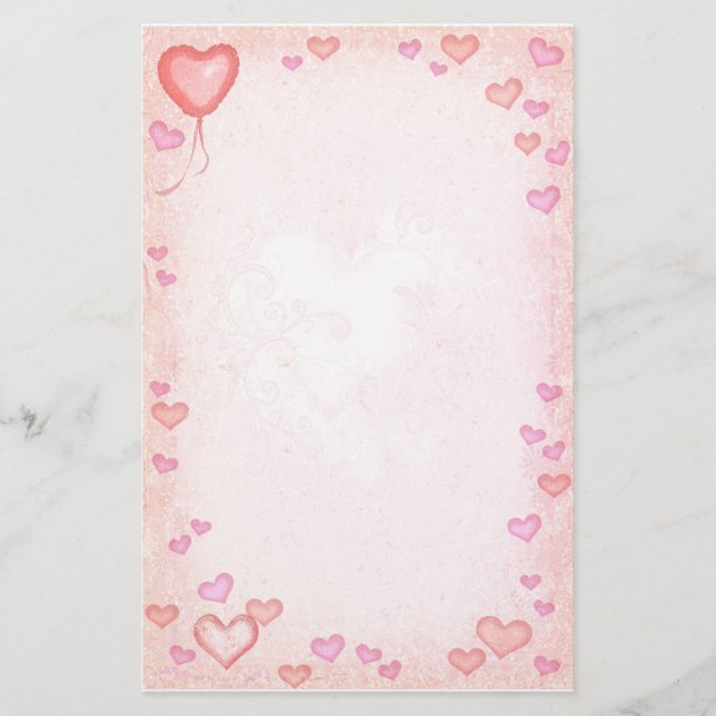 Hearts Stationery (Front)