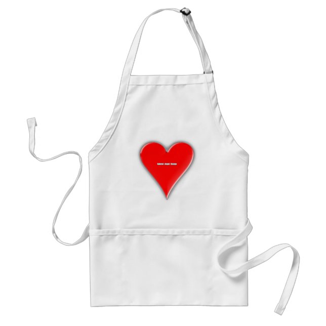 Hearts Suit Adult Apron (Front)