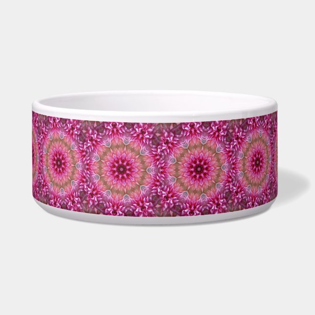 Hearts Symbols Red Mandala Pattern-25870 Bowl (Front)