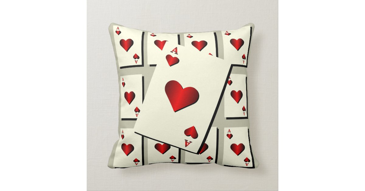Hearts Throw Pillow