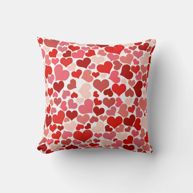 HEARTS THROW PILLOW (Front)