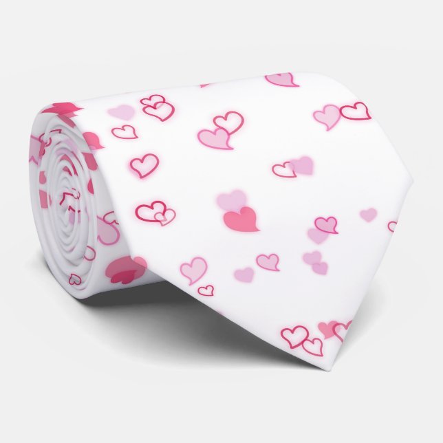 Hearts Tie (Rolled)