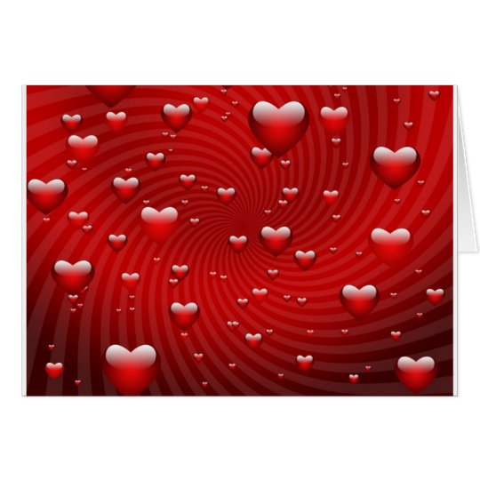 Hearts to infinity card