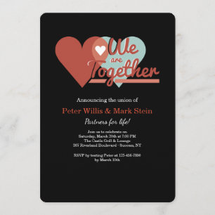 Hearts Together Invitation