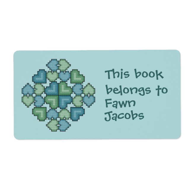 Hearts Touch Bookplate (Front)