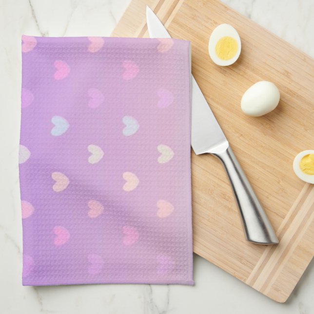 Hearts Towel (Quarter Fold)