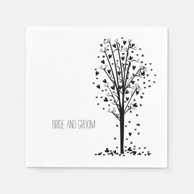 Hearts Tree Napkins (Front)