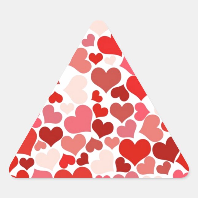 Hearts Triangle Sticker (Front)